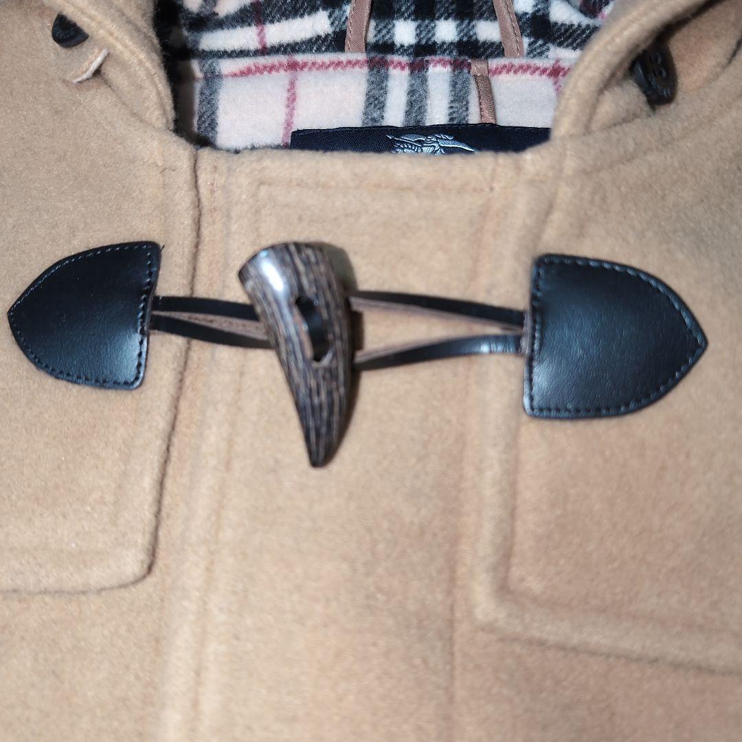 120★バーバリー★内側ノバチェック！シンプル！ダッフルコート★