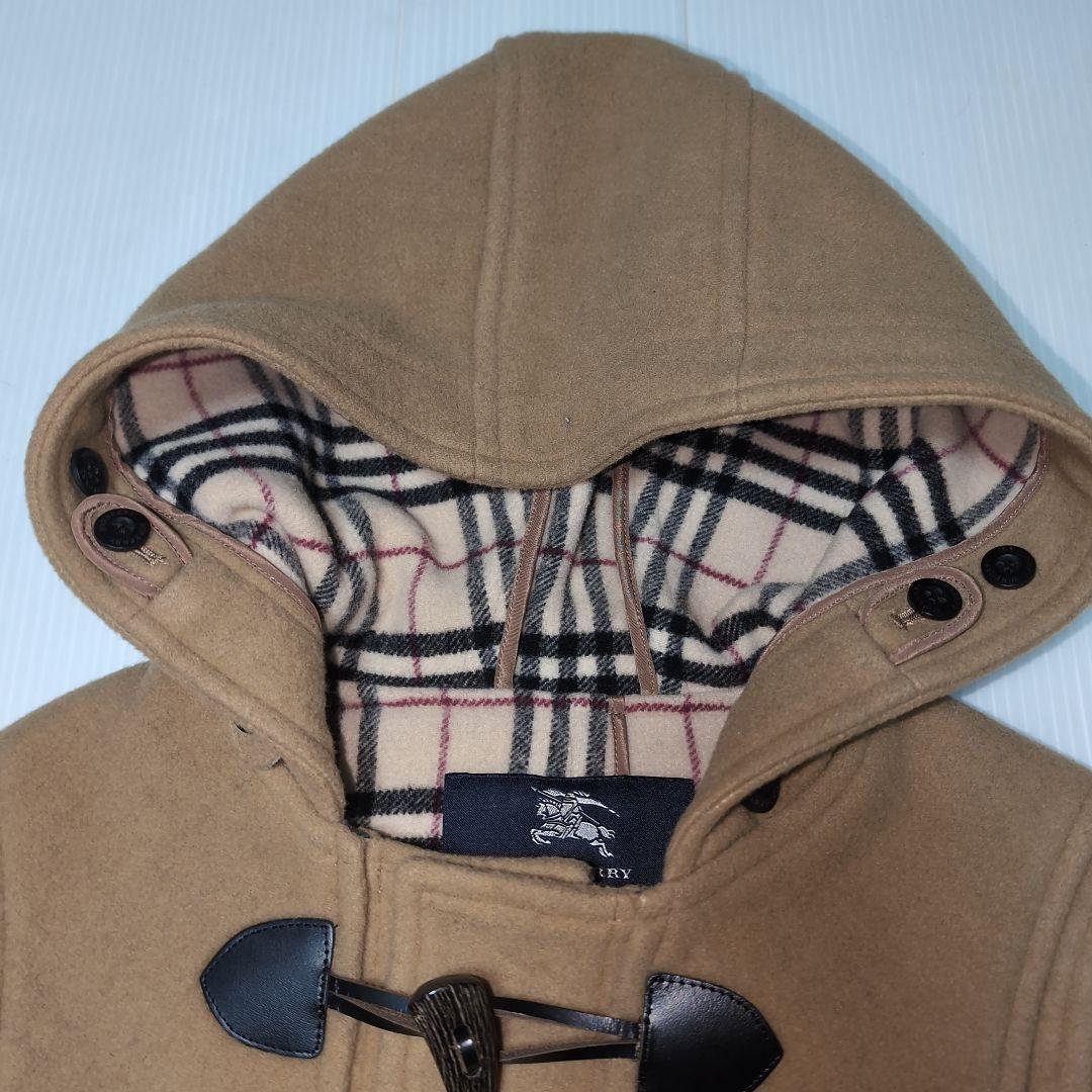 120★バーバリー★内側ノバチェック！シンプル！ダッフルコート★