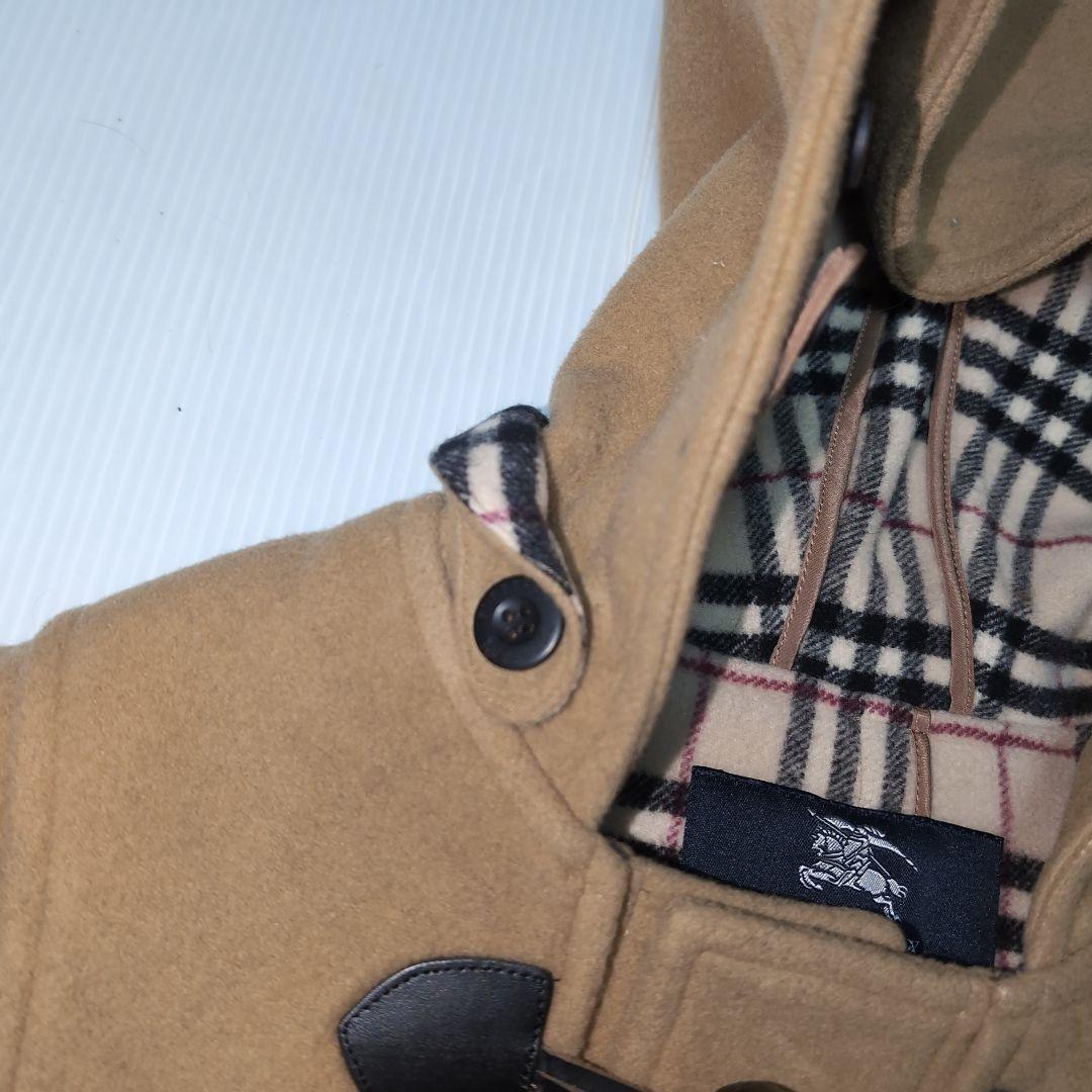 120★バーバリー★内側ノバチェック！シンプル！ダッフルコート★
