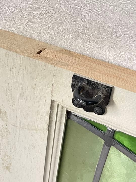 イギリスアンティーク ステントグラスの窓 73×75 フレーム付き