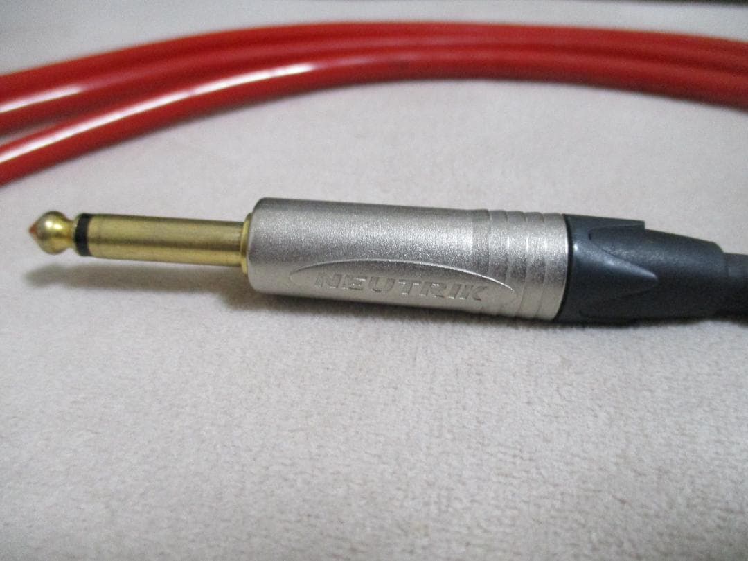 【ギター・ケーブル】 リファレンス・ケーブル　RIC-S01 R ROCK用　赤