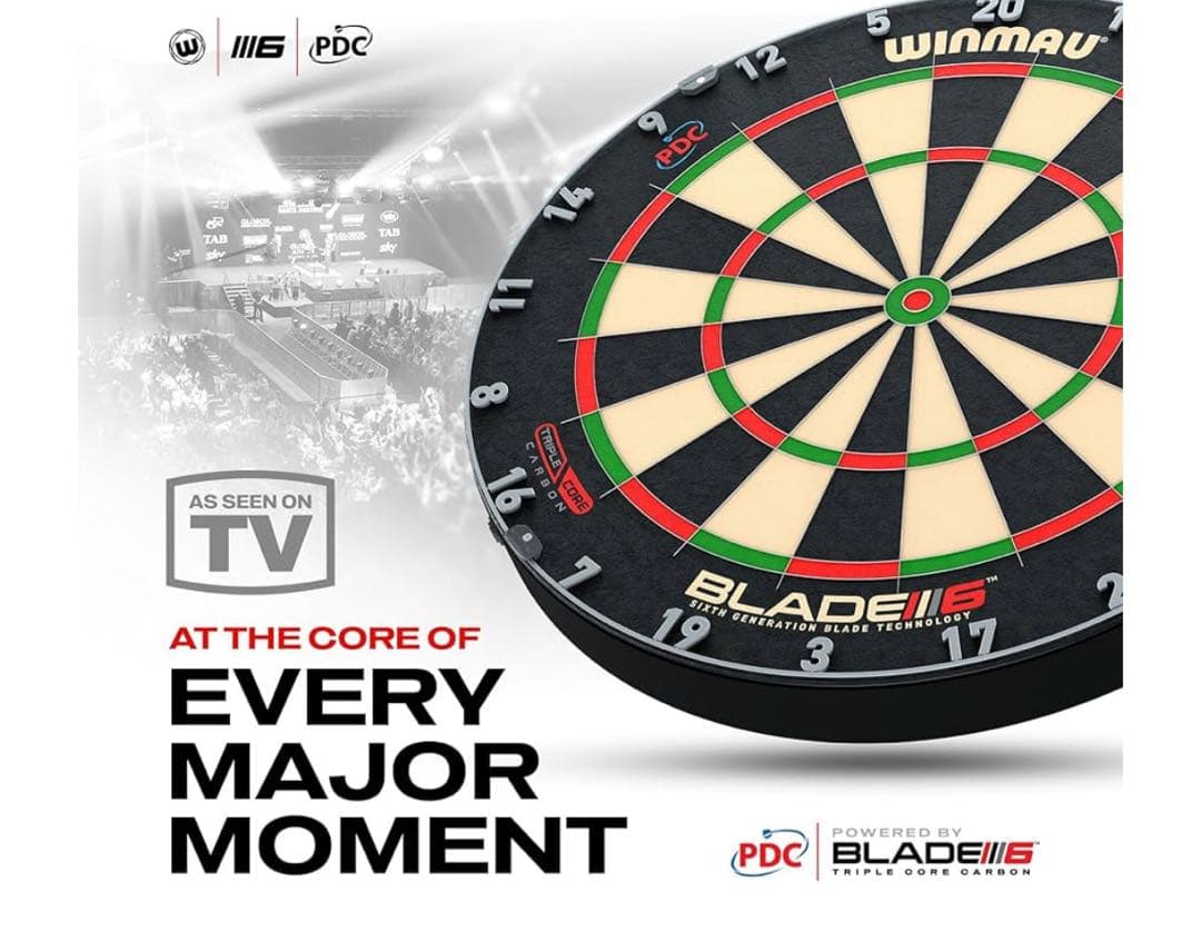 Winmau Blade 6 Triple Core ハードダーツボード