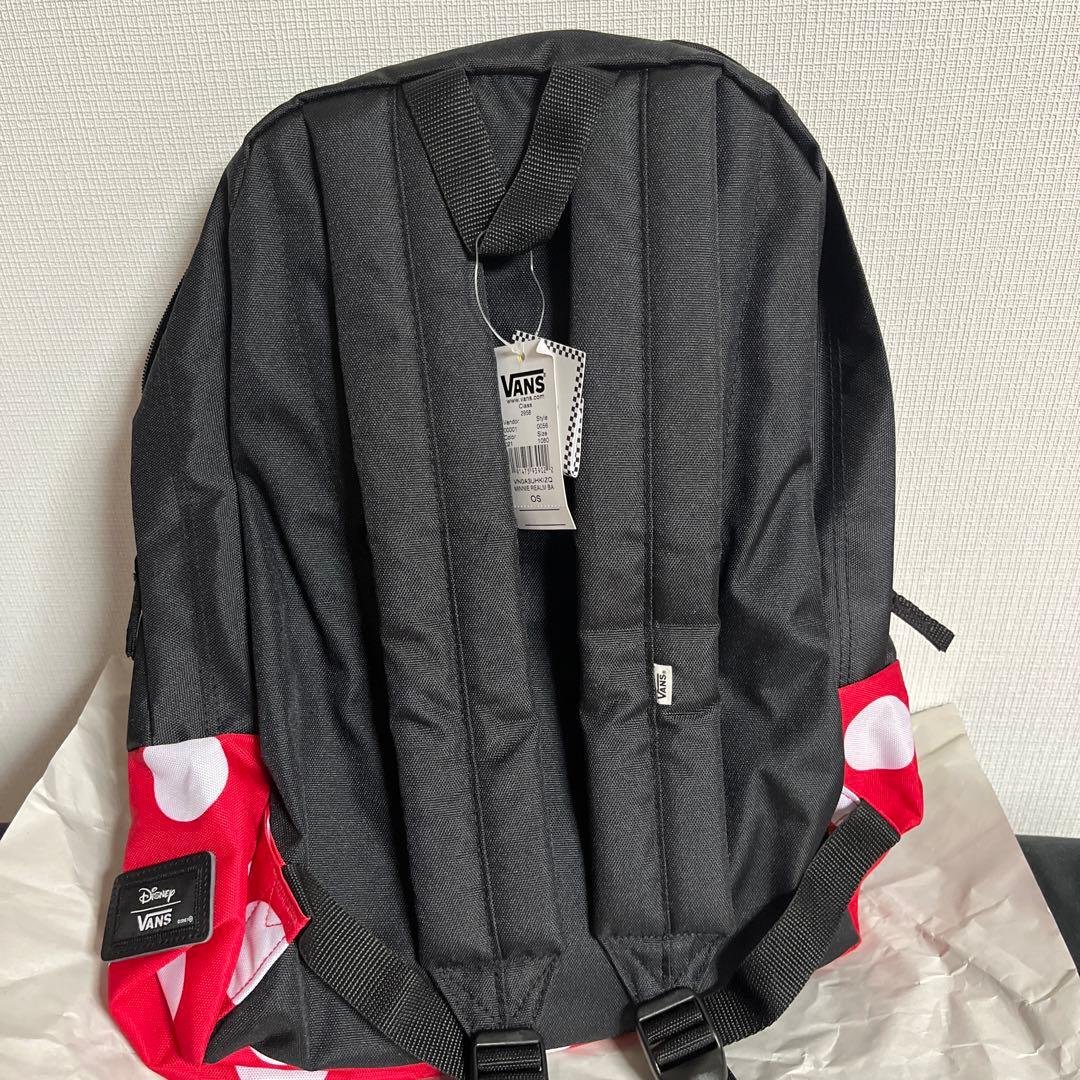 海外限定　ミニーマウス　ディズニーコラボ　VANS リュックサック　リボン