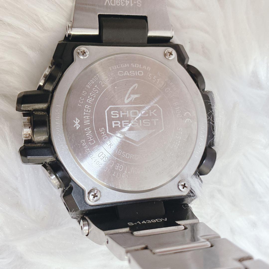 極美品 CASIO G-SHOCK GST-B100 Bluetooth