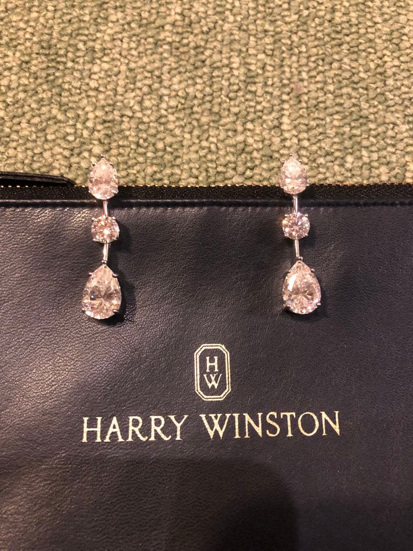 新品未使用✨最高級モアッサナイト ペアシェイプピアス 両耳14カラット