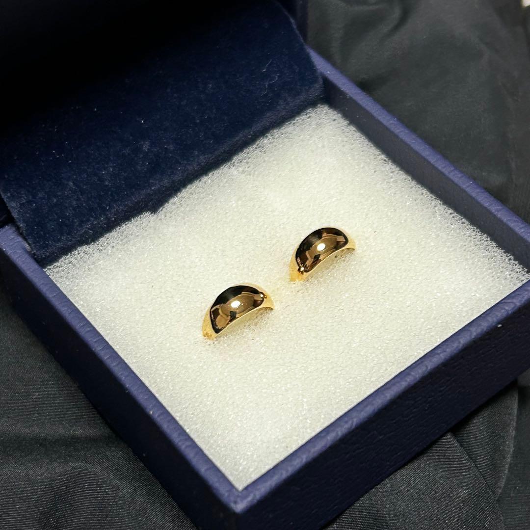 ヴァンドーム青山　ゴールドフープピアス K18