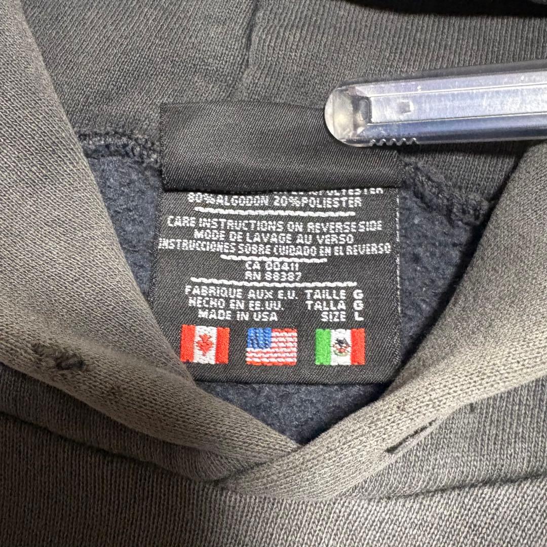 80s adidas Lサイズ　短丈　フェード　ブラック　ヴィンテージ　古着