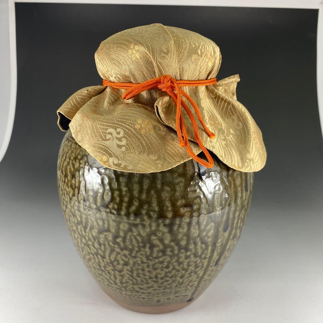 【茶道具】尾中窯　信水　茶壺（共箱）