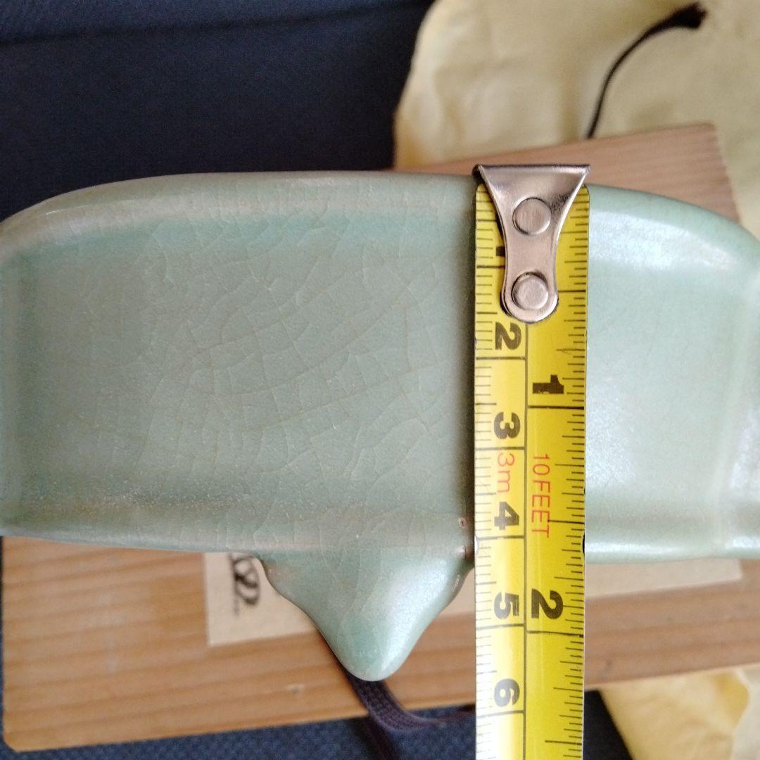 中国骨董陶芸 【旧蔵した青磁水仙盆】 貴重コレクション