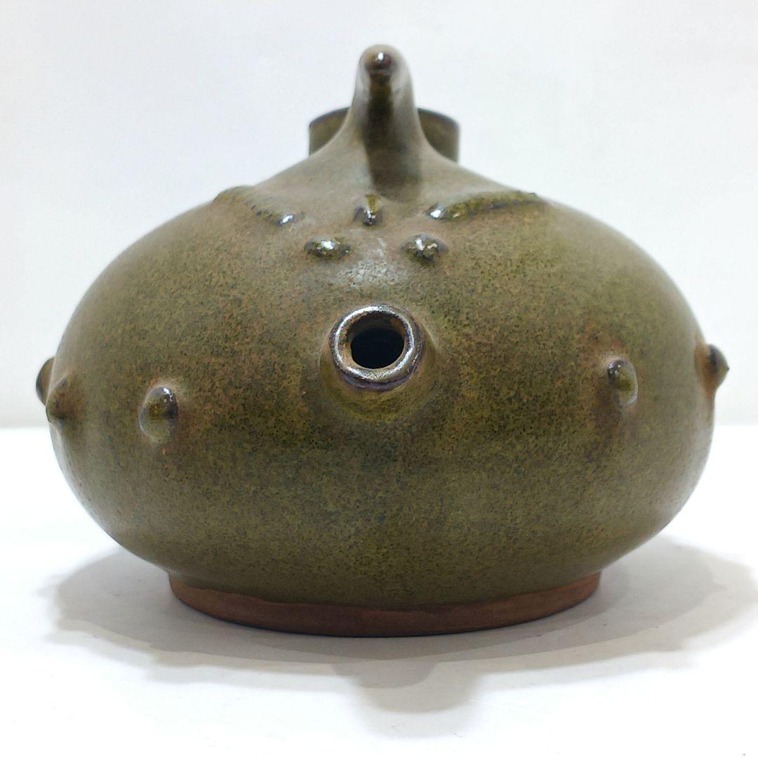 ZY83-2 中国 青磁 小壷 酒器 油壷　の