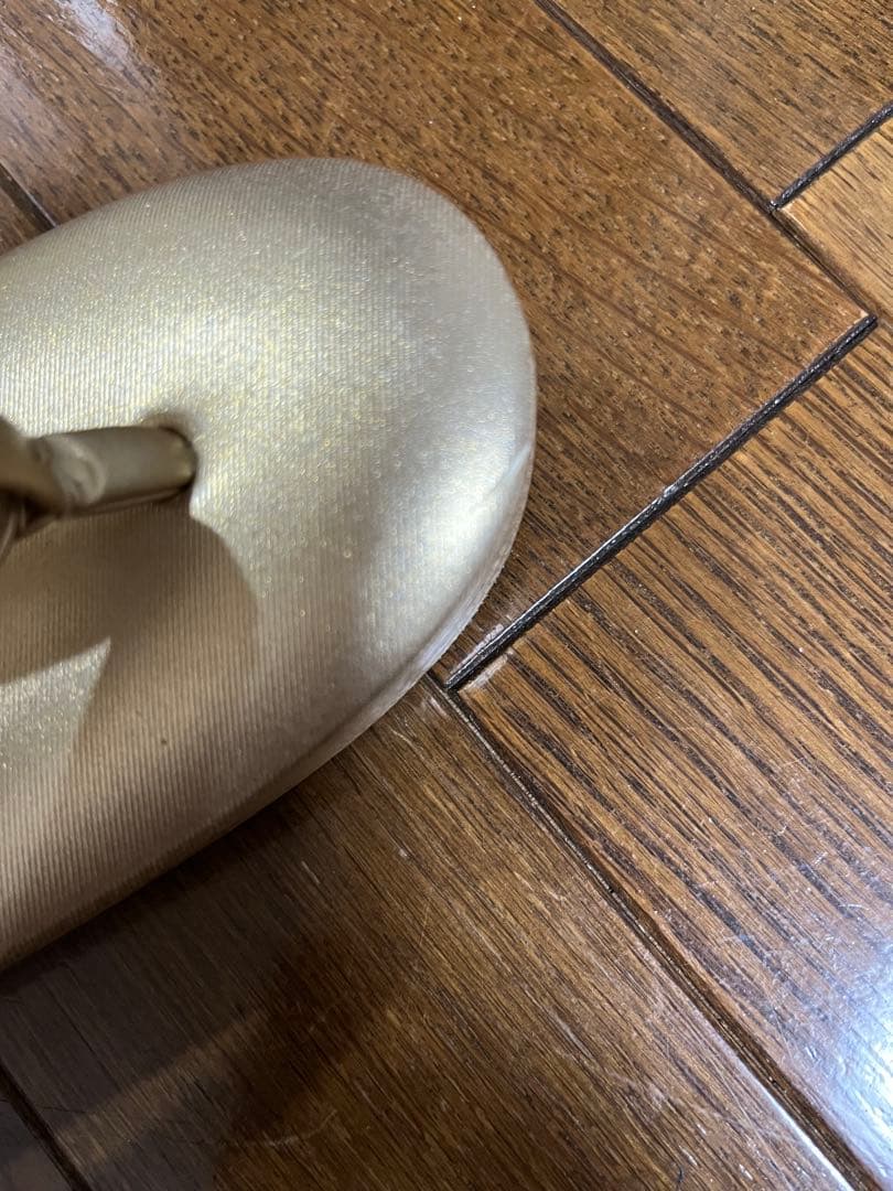 さらに値下げしました 和装用バッグと草履のセット ゴールド