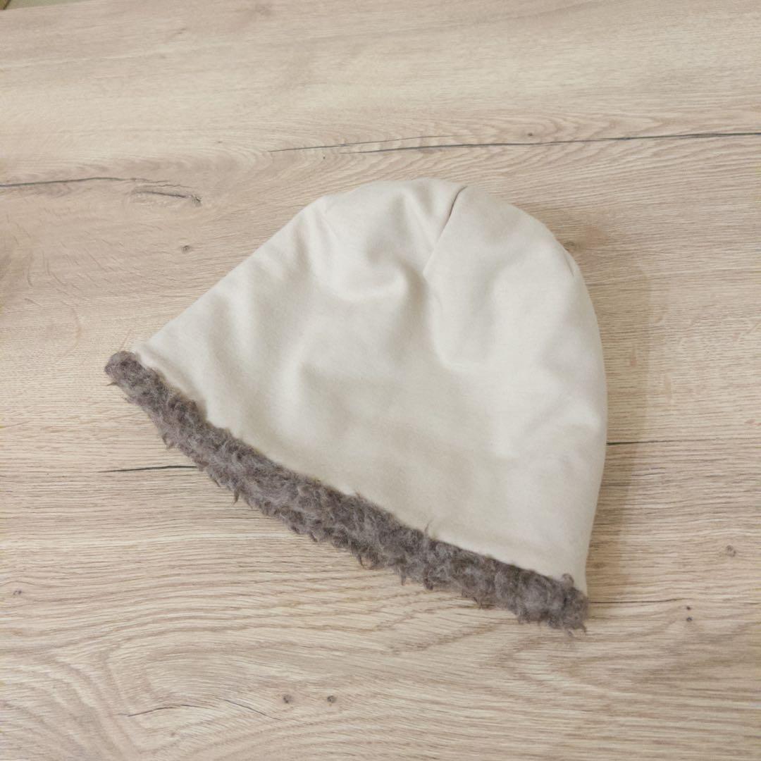 mature ha. ボアキャップ ボア ホワイト ベージュ