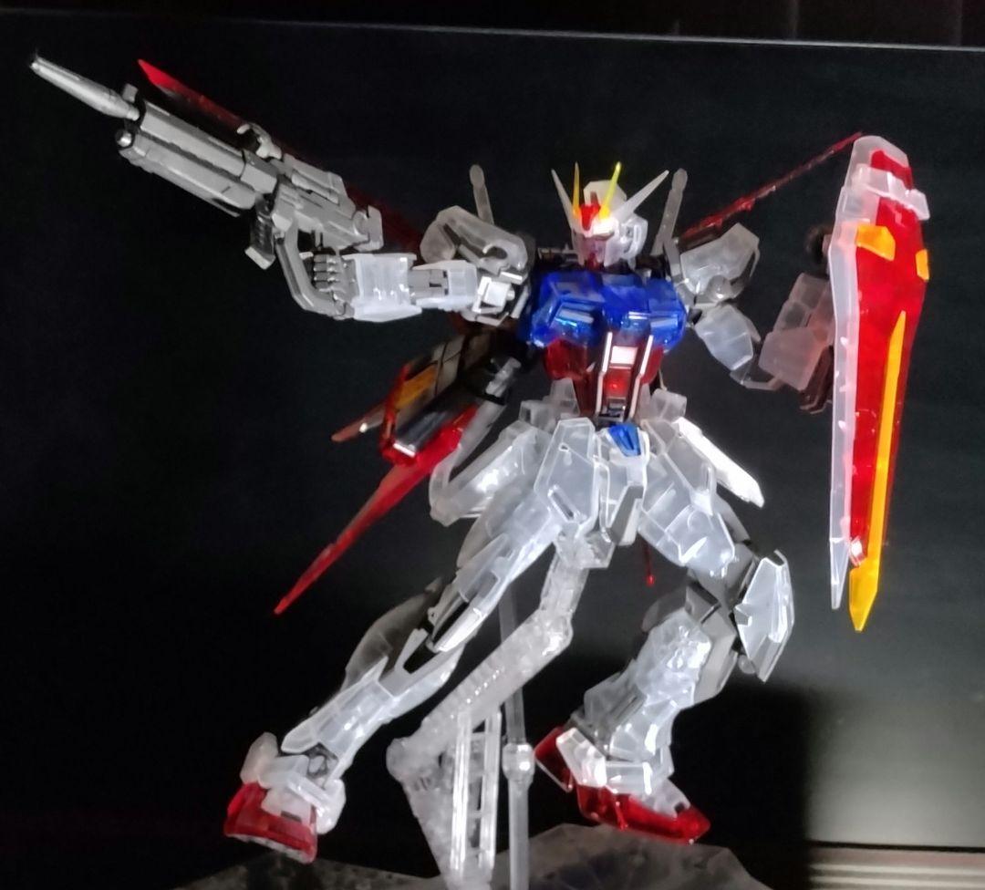 【ガンプラ】MG エールストライク ソリッドクリアver. 組立済