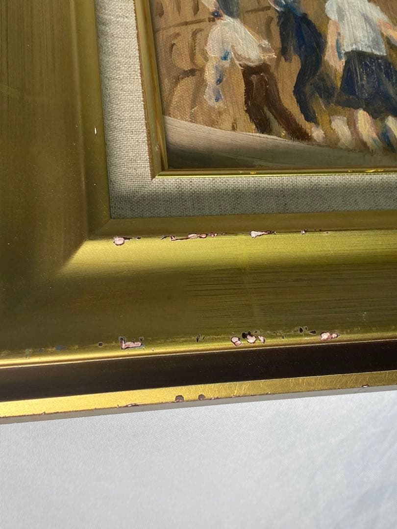 1889❣️ アブ・シンベル大神殿　油絵