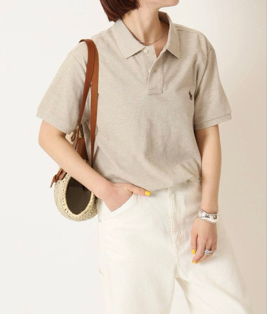 Ralph Lauren ベージュ ポロシャツ M