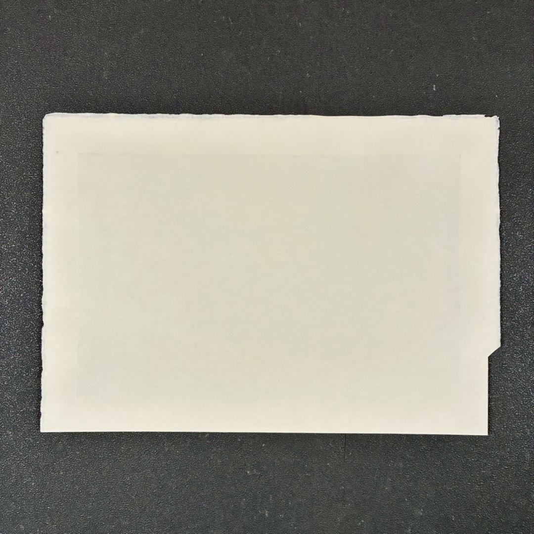 美品 牧野宗則「雪月夜」木版画 1993年制作 直筆サイン入り 額縁入り 新版画