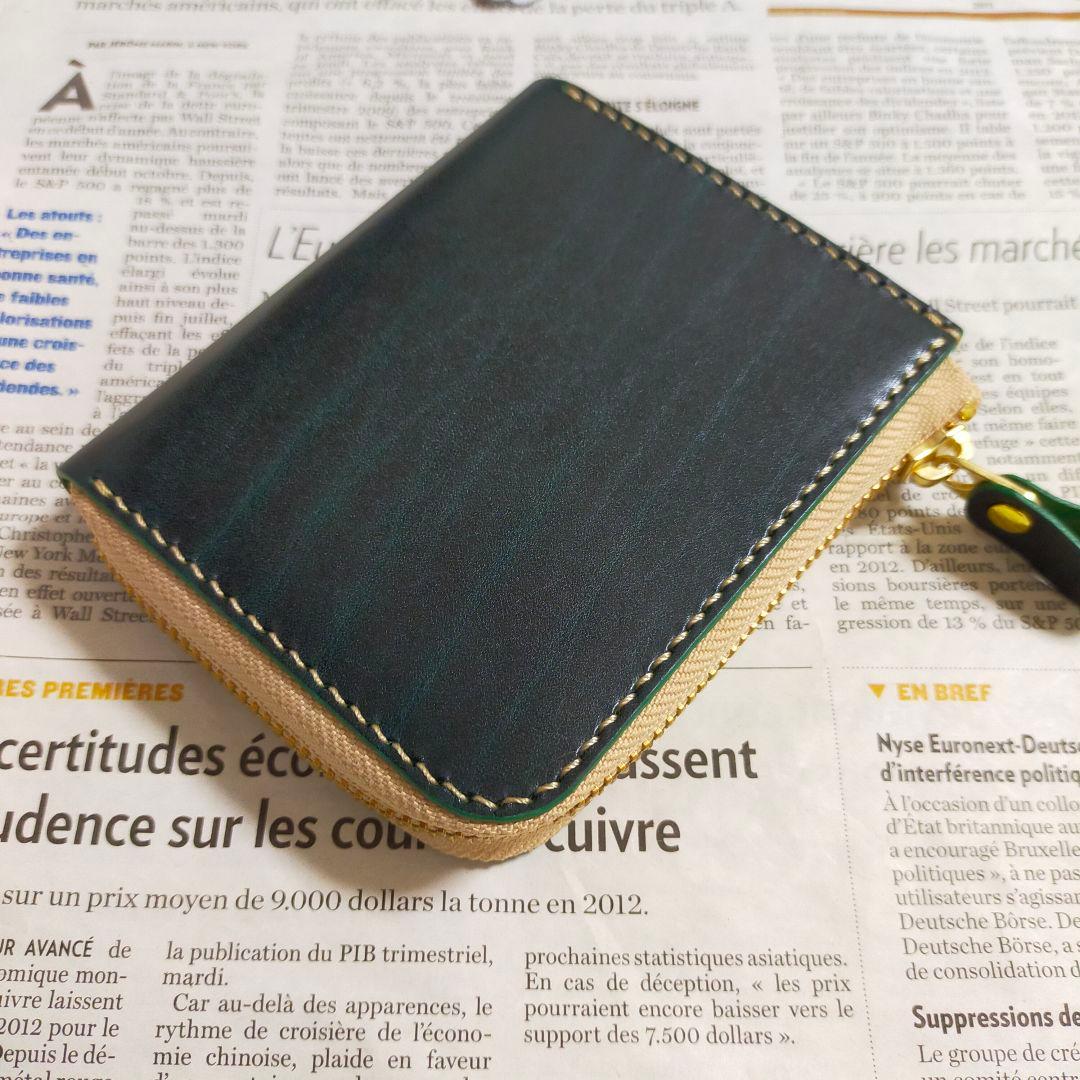 【アポロ】Ｌ字ファスナーウォレット　ハンドメイド