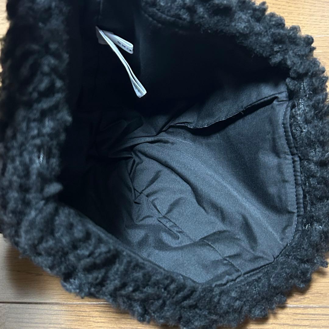 BASICKS ベイシックス ビーニー くま耳 ニット帽 ブラック もこもこ