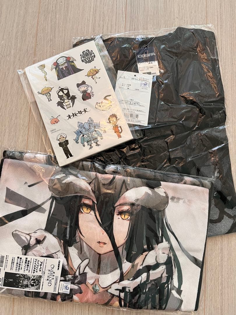 オーバーロード タオル & Tシャツ&ステッカーセット