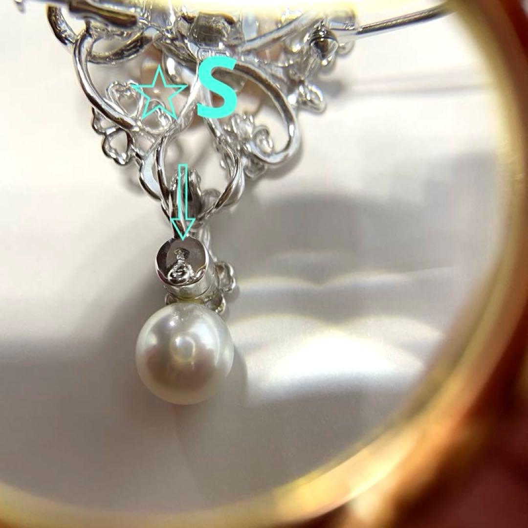 ギンザ・タナカ ブローチ 白蝶真珠 入学式 卒業式 検索用-あこや真珠-ミキモト