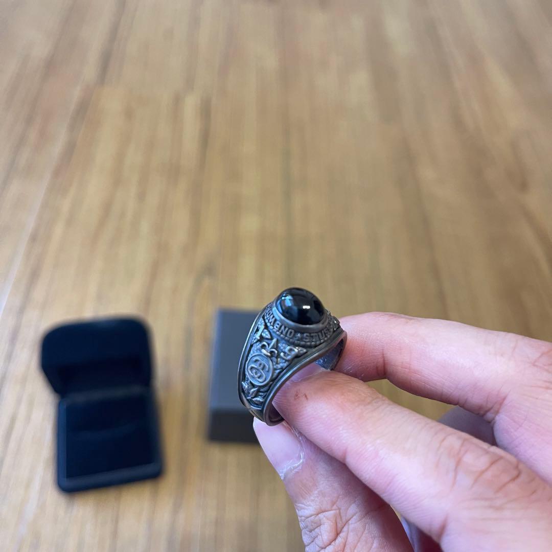 超希少！STUSSY x JAM  MADE RING オニキス