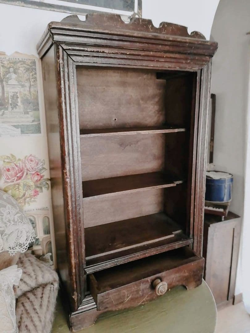 値下げ中　フランス　アンティーク　ドール　キャビネット　カップボード