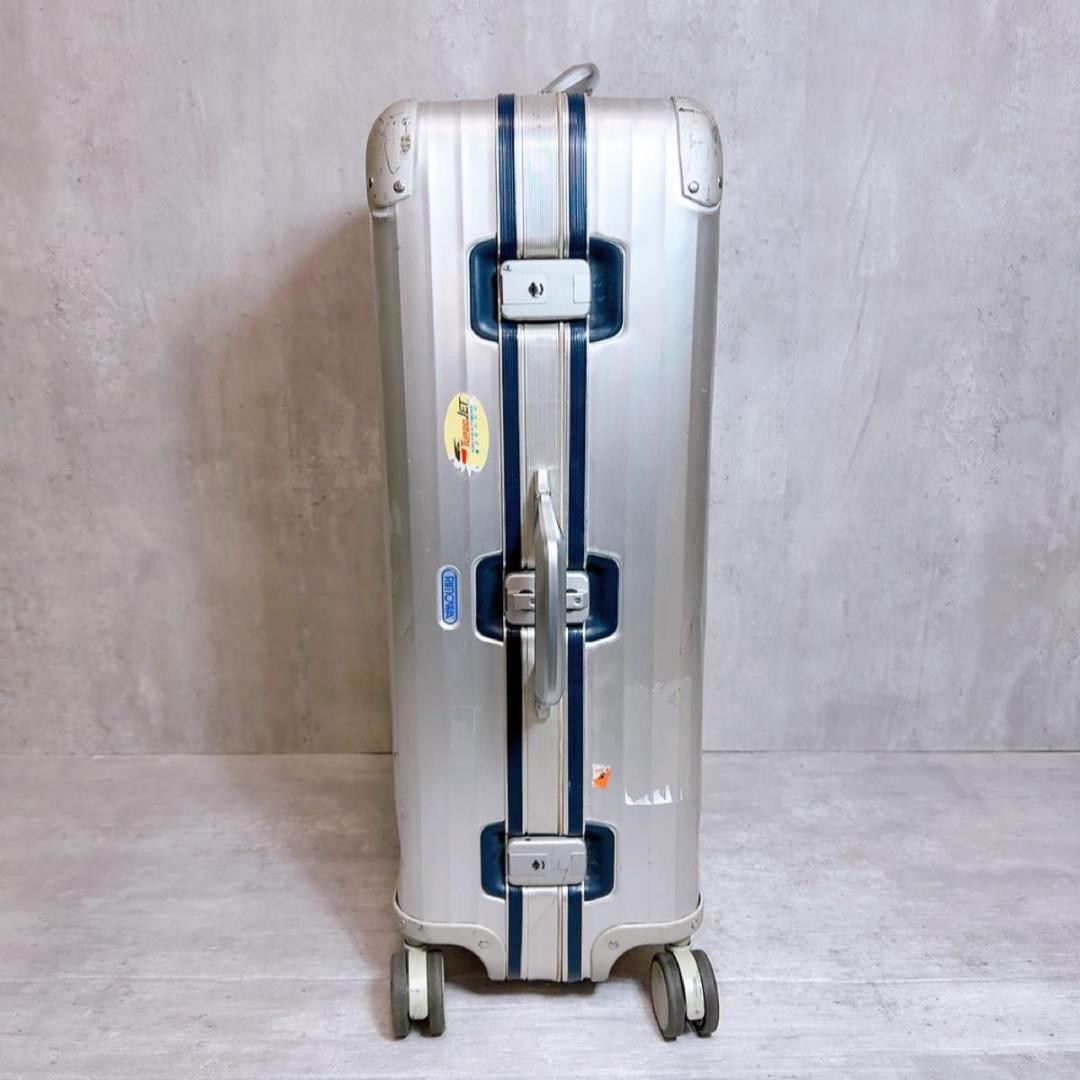 RIMOWA リモワ トパーズ　スーツケース 70L ４輪 アルミ製シルバー　青