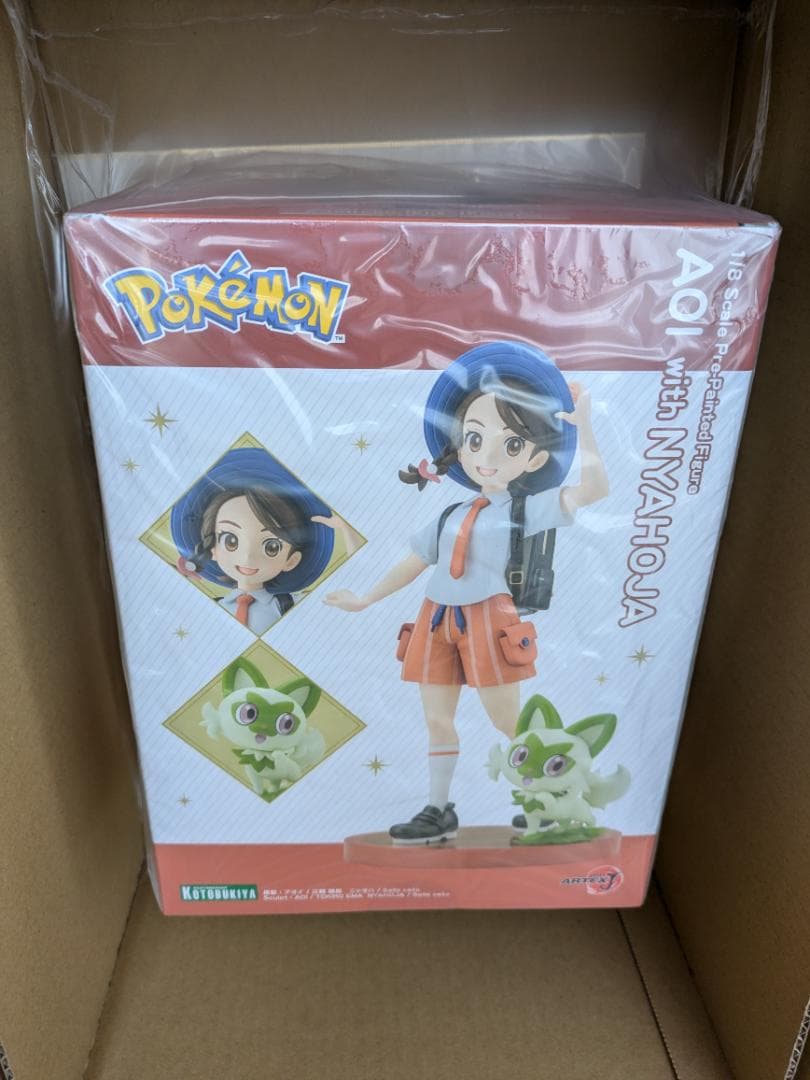 フィギュア ARTFX J アオイ with ニャオハ ＆ イラスト色紙