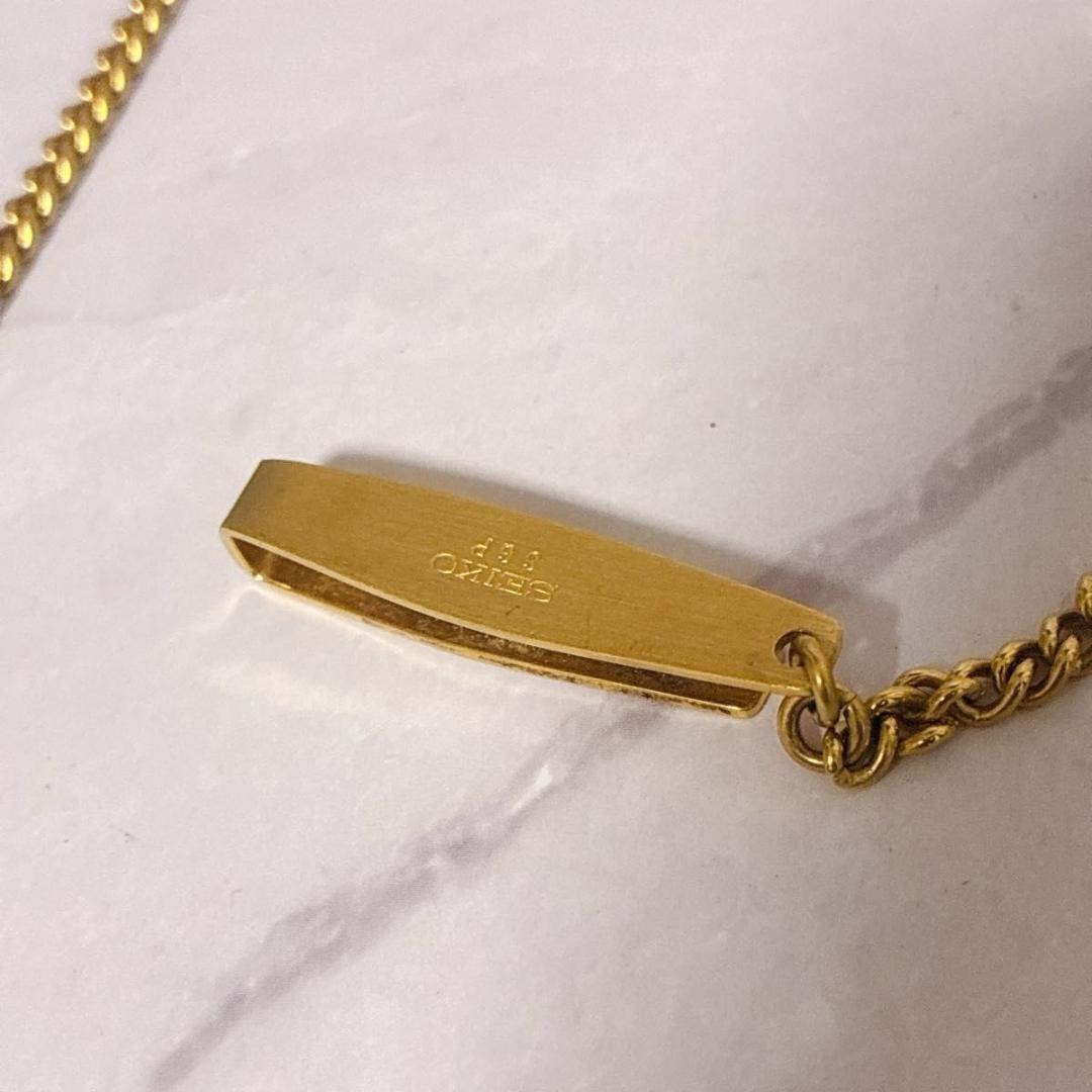 希少 SEIKO セイコー シャリオ 懐中時計 3針 クオーツ ヴィンテージ