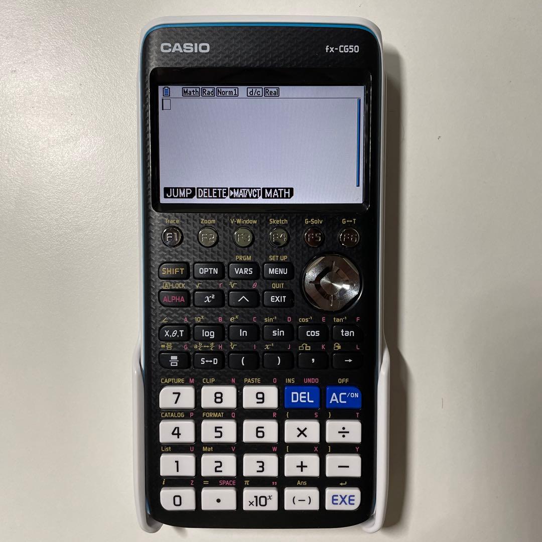 CASIO計算機 電卓10桁 グラフ関数 FX-CG50 (充電器付き)