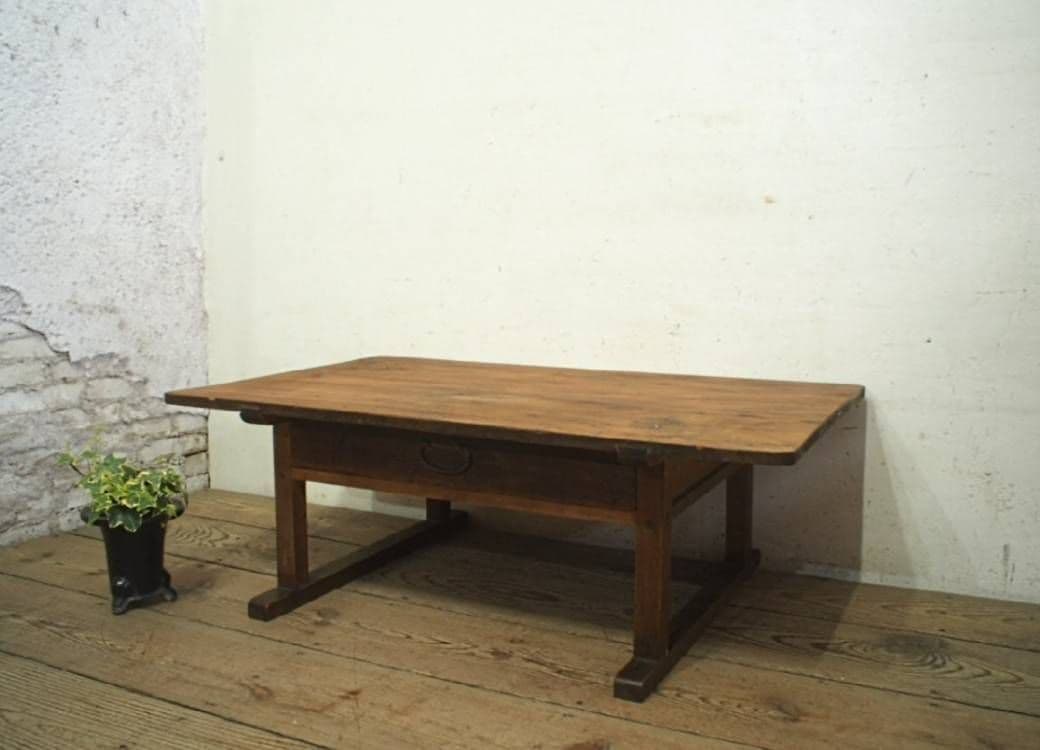 1059 アンティーク　文机　ローテーブル　展示台　古家具　古道具　レトロ