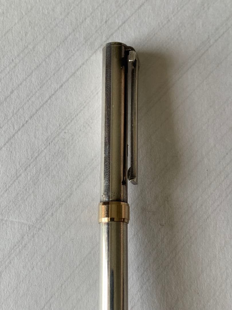 Tiffany & Co.スターリングシルバー 925 ボールペン 14Kリング