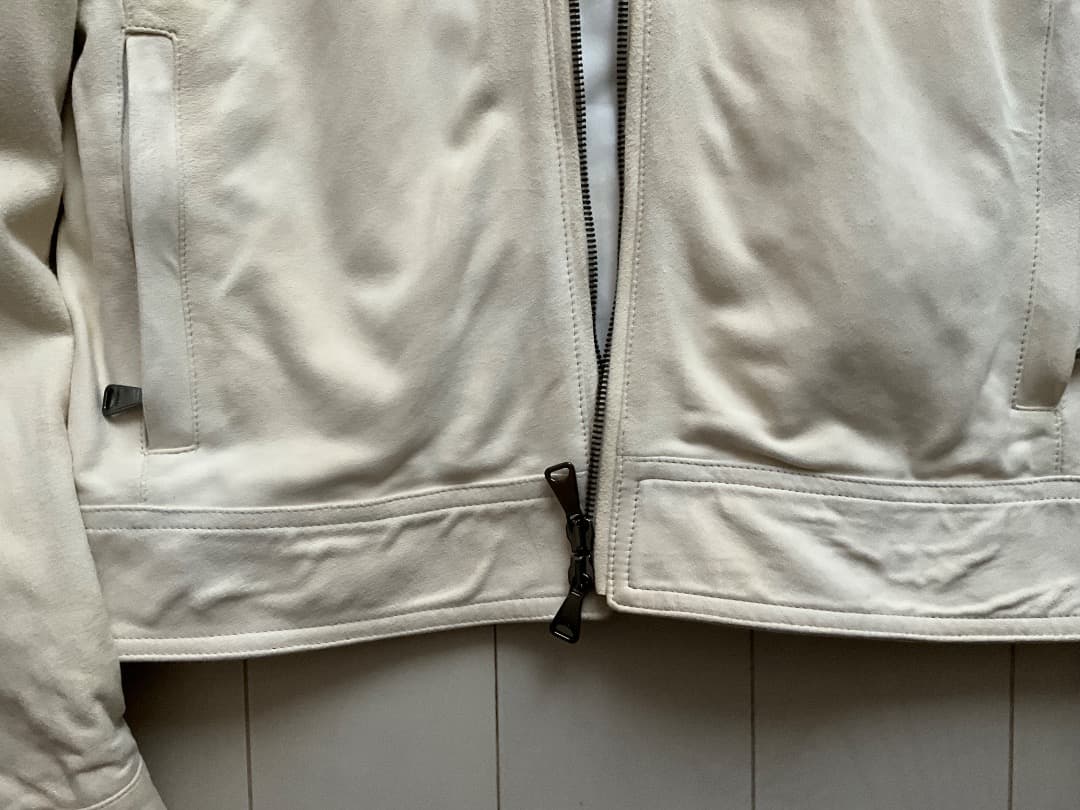 EMMETI JURI エンメティ スウェード ライダース クリーム 44