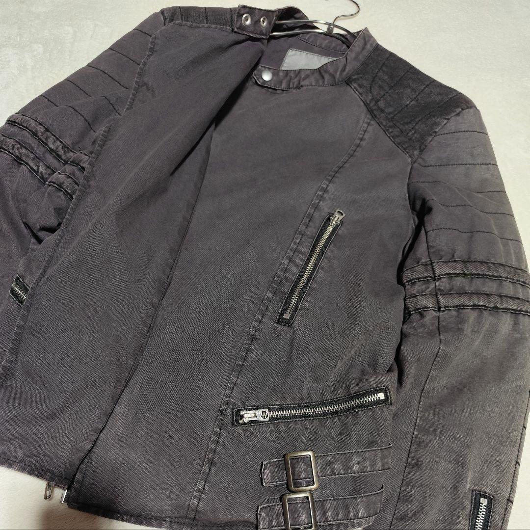 希少【 ラルフローレン 】✦ シングル ライダース ジャケット コットン Ｍ相当