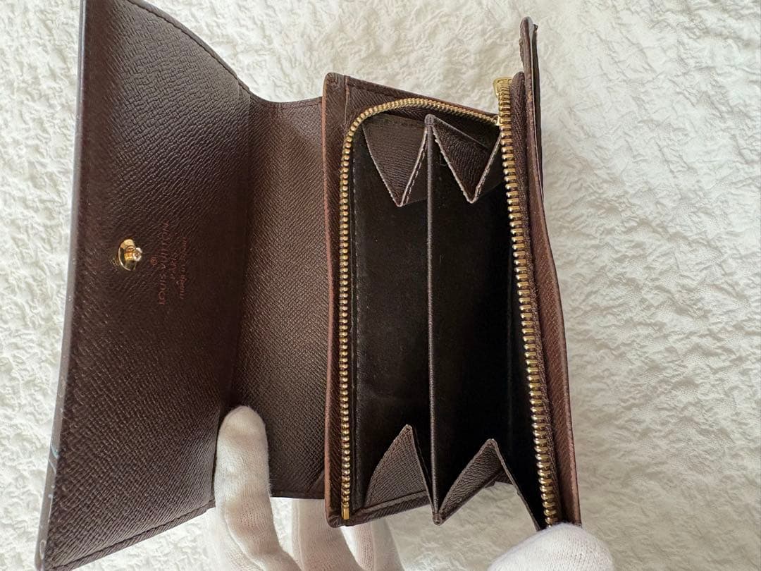 Louis Vuitton ルイ・ヴィトン ダミエ 二つ折り財布　トレゾール