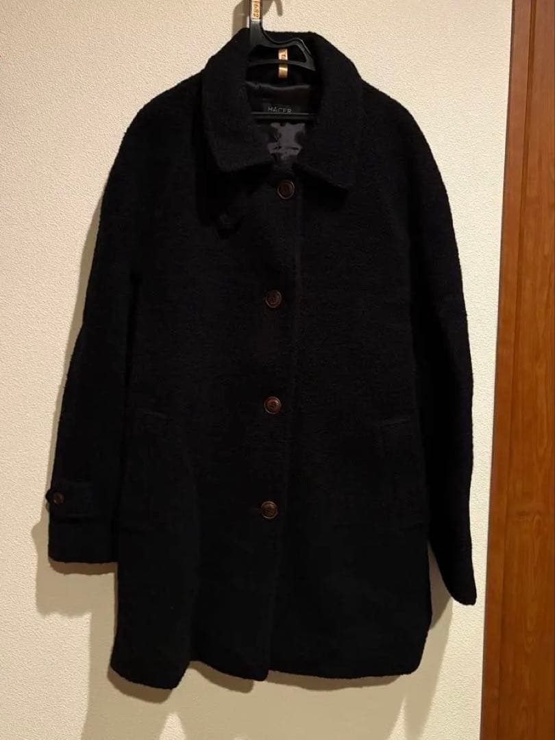 最終値下げ出品12／24までhacer アルパカハーフコート