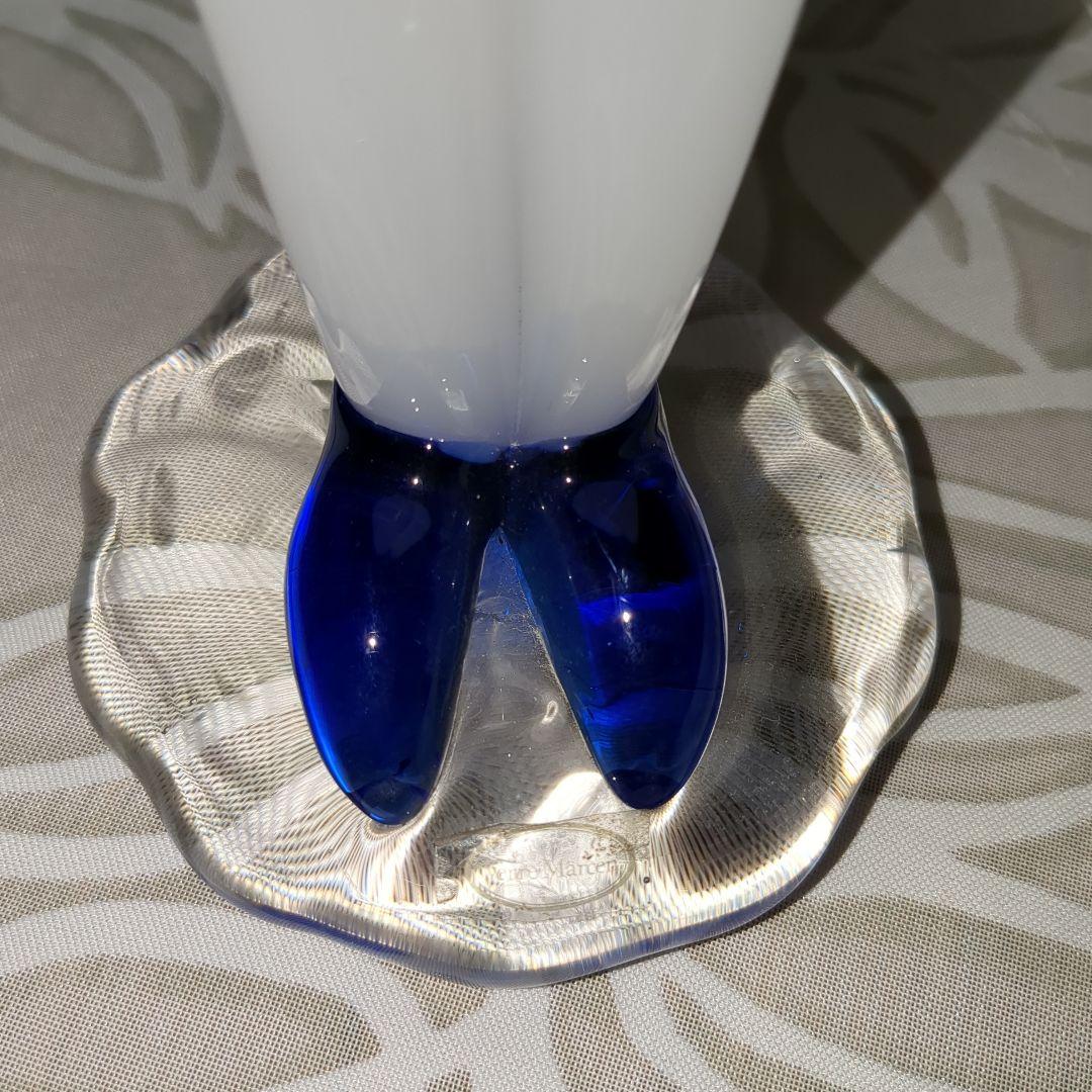 大幅値下げ！コバルトブルー系★ガラス製の置物　スタイリッシュなインテリアに！