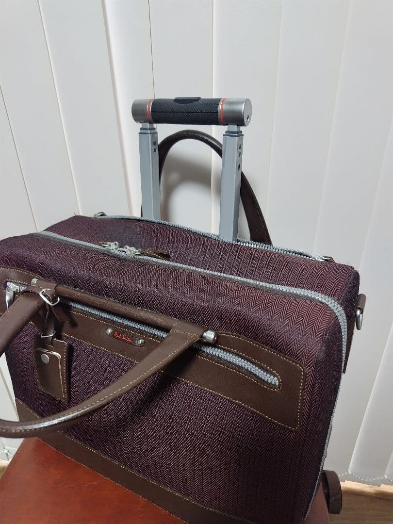 「廃盤希少」 ポール・スミス　キャリーバッグ　スーツケース 鍵/ベルト付き