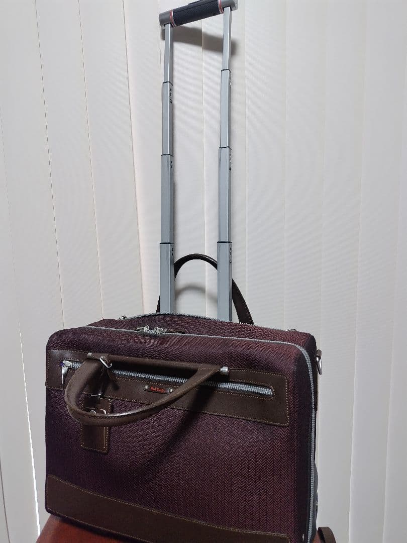 「廃盤希少」 ポール・スミス　キャリーバッグ　スーツケース 鍵/ベルト付き