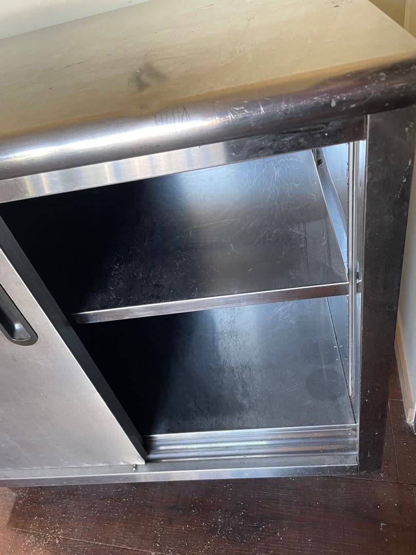 愛知県千種区直接引き取りのみ◎ ステンレス製 業務用 キャビネット 作業台　厨房