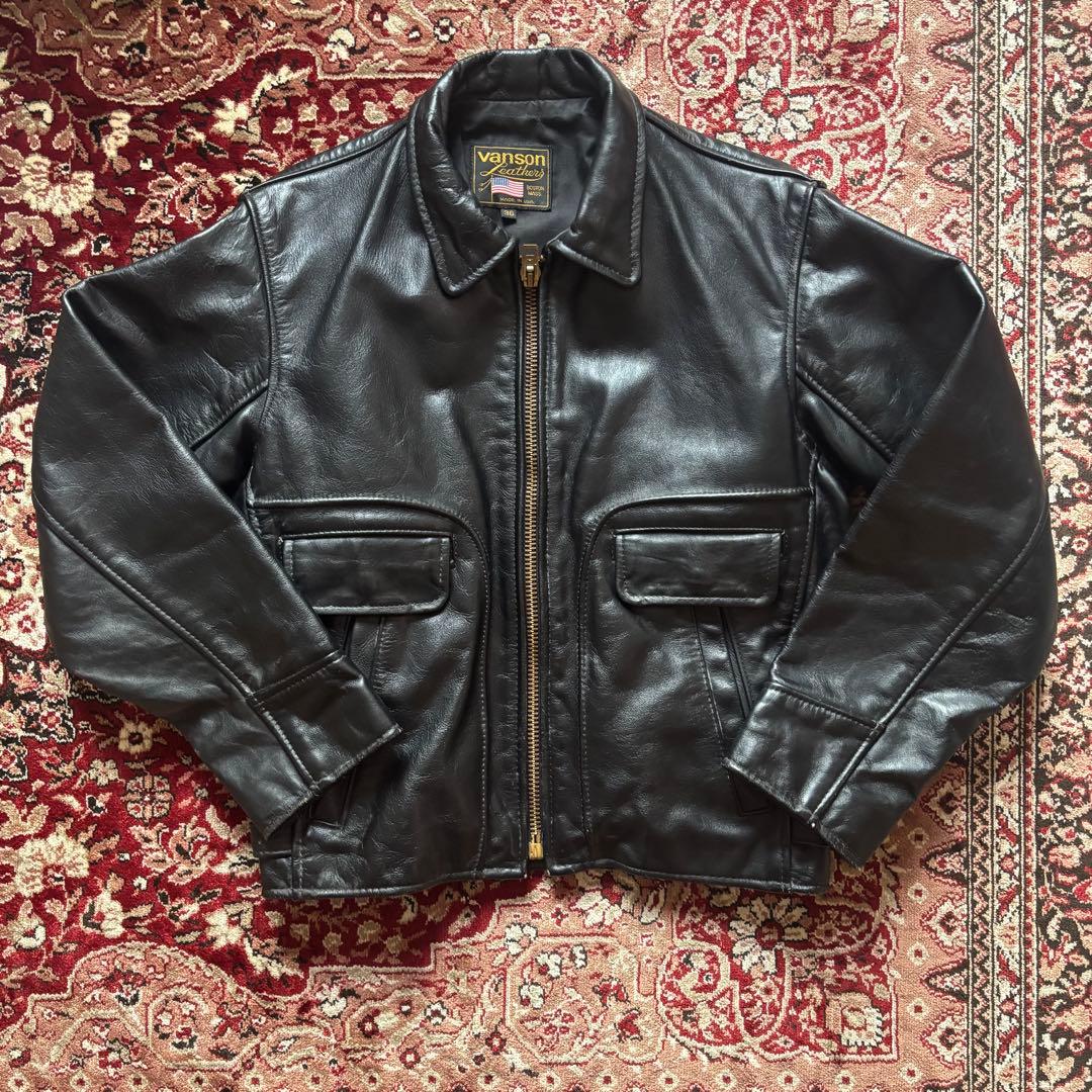 VANSON 36 バンソン シングルライダース レザージャケット カウハイド