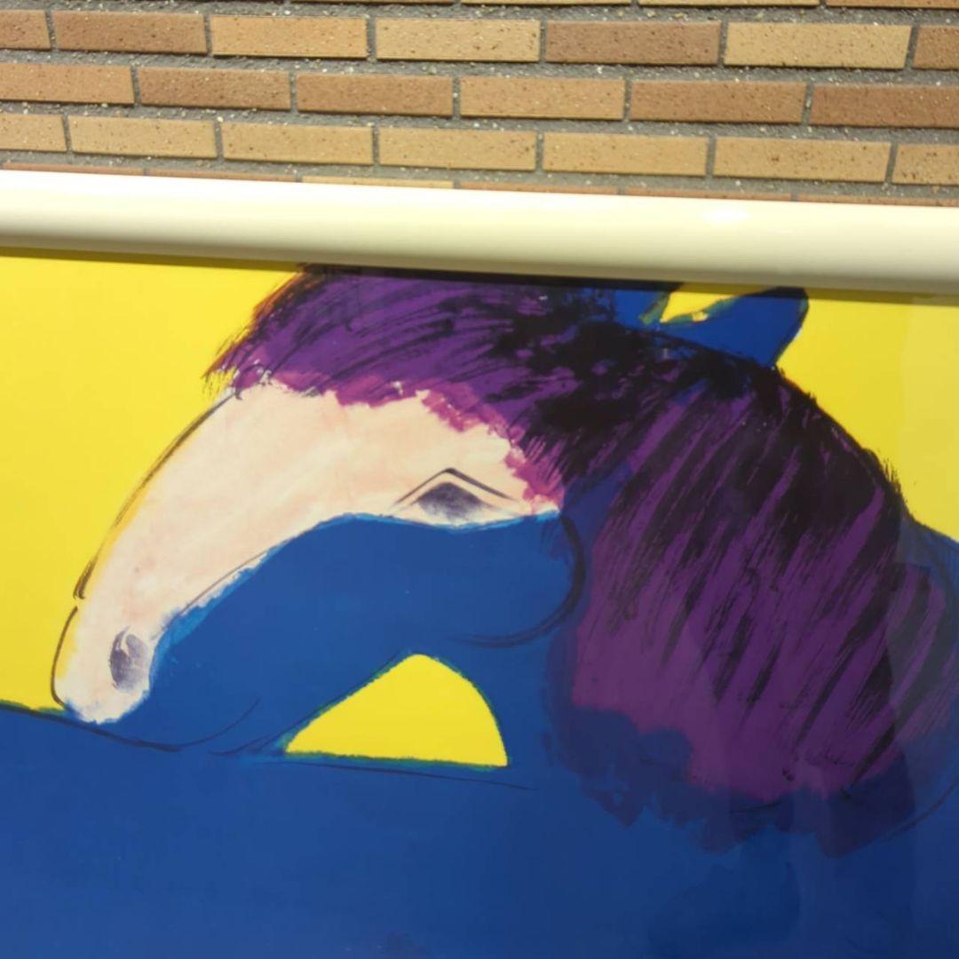 ◇希少 特大◇　walasse ting blue horse