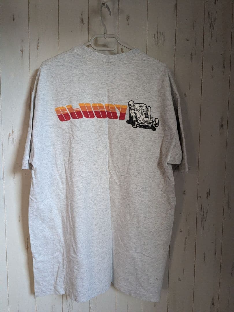 OLD Stussy　オールドステュシー　グレー XL Tシャツ　白タグ
