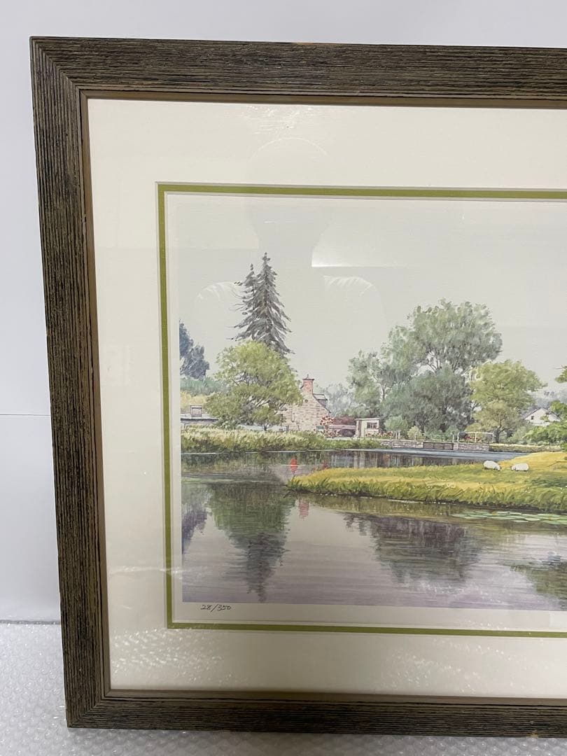 奥津国道ジグレー版画額装28／３５０