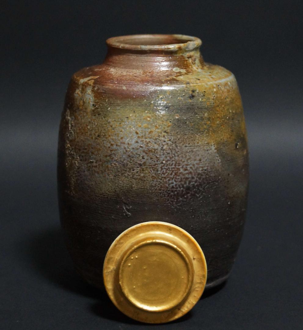 木村陶峰作　備前焼　茶入