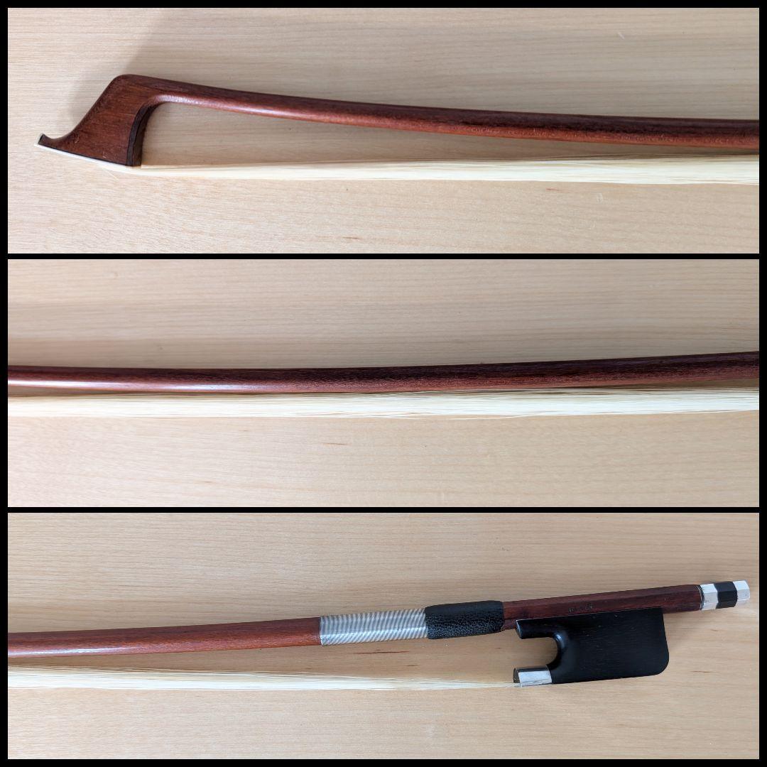 【チェロ弓】LEFIN 丸弓ドイツ 送料込 フルサイズ 中古