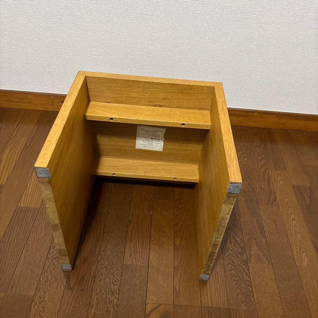 【良品】無印良品 オーク材スツール 無垢材 廃盤品