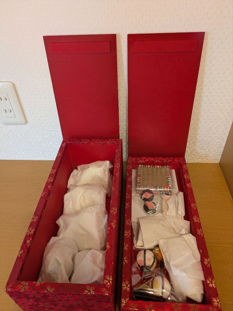 ちりめん 雛人形 彩り友禅雛 ５人揃い　二段