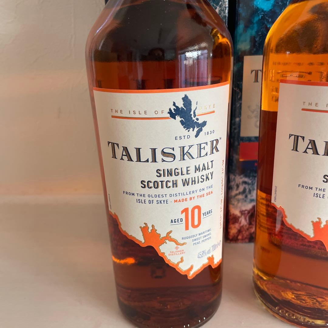 TALISKER 10年 シングルモルトウイスキー　700ml２本セット