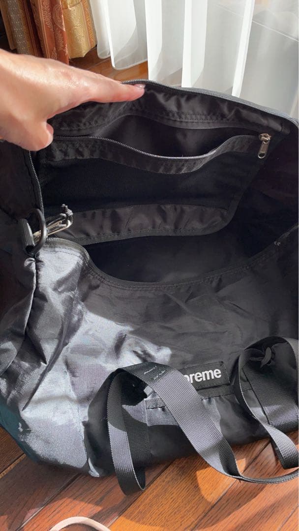 Supreme 16SS 黒 ダッフルバッグ